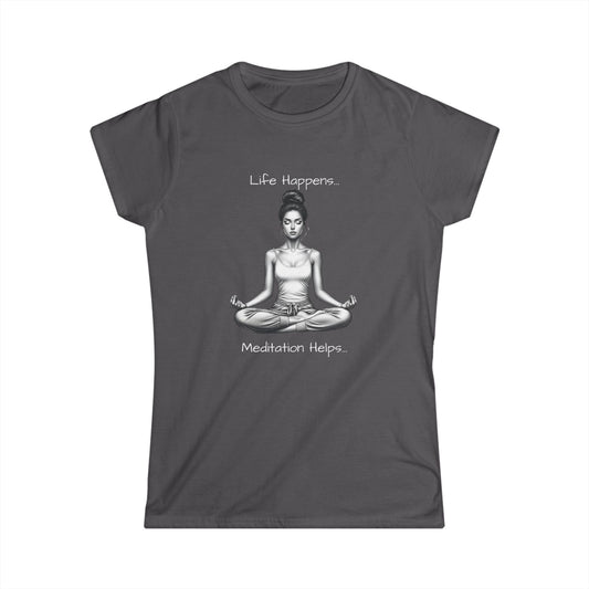 Meditation Helps... Softstyle Tee